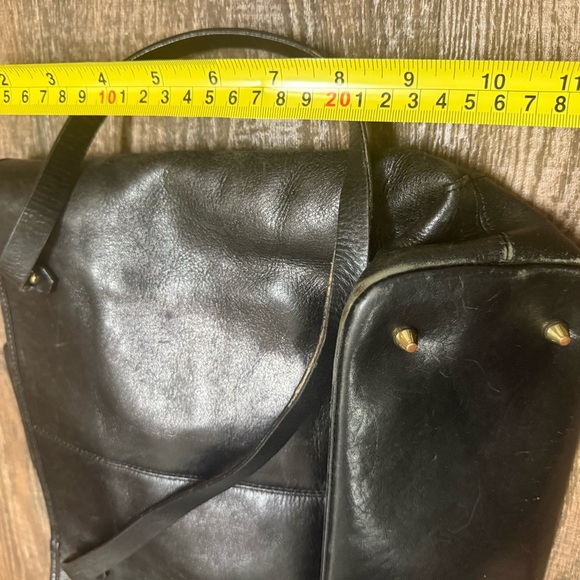 Banana Republic EUC Black Leather Tote Bag - Picture 14 of 16